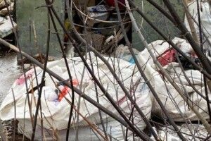У селі влаштували звалище коронавірусних відходів (відео)