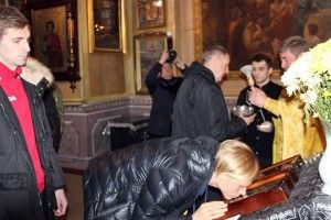 Футболісти «Волині» перед грою відвідали церкву