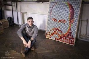 Ковельчанин із кубиків Рубика створив... Тараса Шевченка (ВІДЕО)