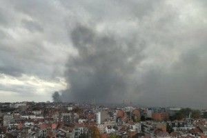 У Брюсселі вщент згоріла вафельна фабрика