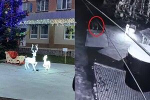 Шукають жінку, яка вкрала з-під новорічної локації імітований сніг