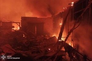 Вночі ворог знову атакував Чернігівщину (Фото)