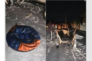 По сусідству з Волинню травмувався підліток, катавшись на тюбінгу за кінним возом