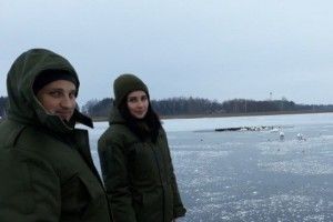 Лісівники рятують лебедів, які залишилися зимувати на Волині