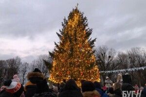 Як засвічували головну ялинку в Нововолинську (Фото) 