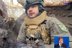 Український солдат випросив зброю у президента Макрона