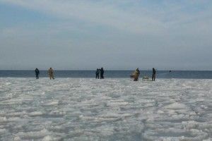 Сьогодні на Дніпрі рятувальники масово «знімали» рибалок з дрейфуючих крижин (фото)