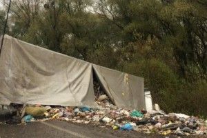 Фура з львівським сміттям перекинулася під Рівним
