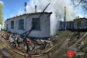 На Рівненщині згоріла школа (відео)