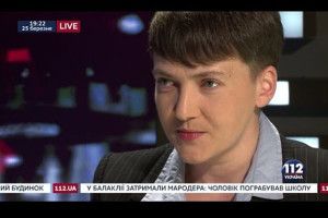 Савченко заспівала в ефірі і напророчила спільне майбутнє для Тимошенко, Медведчука і Путіна (Відео)