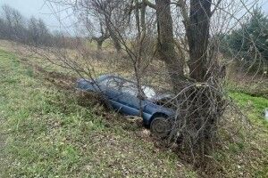 На Волині з дороги злетіла Audi, водія та пасажира забрала «швидка»