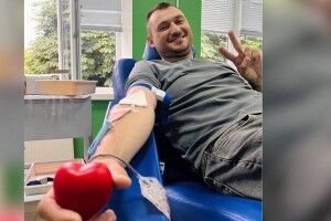Почесний донор та ветеран з Волині здав кров понад 50 разів
