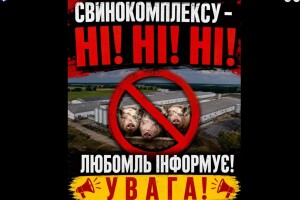 Громада на Волині проти будівництва свинокомплексу 