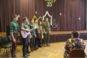 Вифлеємський вогонь миру запалили у Луцькому геріатричному пансіонаті