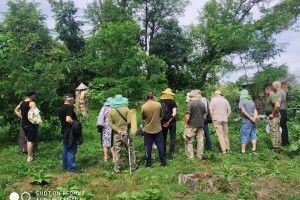 Пораненим воїнам у селі біля Луцька розповідали про бджолярство та пригощали медом