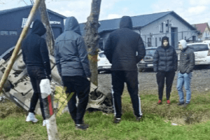 Біля Луцька перекинувся автомобіль