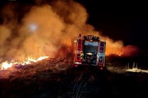 Житель Волині, спалюючи суху траву, ледь не згорів сам