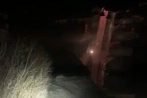 З'явилося відео ймовірного прильоту ракети в бік Луцька