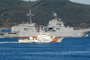 Де стоїть найбільший десантний корабель росіян, що так і не дійшов до Одеси 