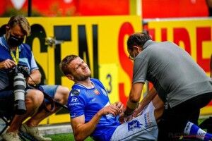Футболіст збірної України під час матчу в Бельгії травмував цюцюрника (Фото)