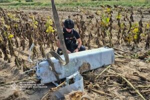 На Київщині фермери у полі знайшли залишки ракети