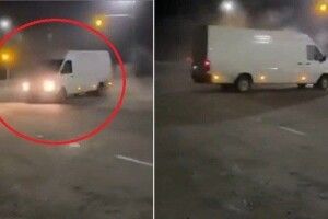 «Фірма дала буса, а він льотає»: на камеру потрапив несамовитий дрифт водія на Рівненщині (Відео моменту)