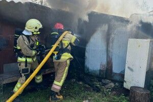 Дубенські вогнеборці ліквідували пожежу