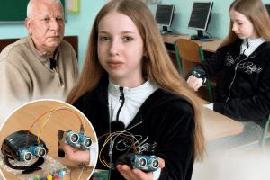 14-річна школярка із Житомирщини створила смарт-браслет для незрячих