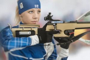 Біатлон: спробуйте доженіть її, коли вона стріляє на нуль!