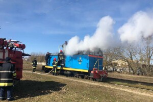 На Рівненщині горів поїзд