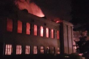В Одесі – вибух і пожежа у приміщенні майбутнього штабу МВС України