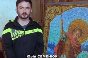 У Люблинці майстер створив унікальну ікону із сірників