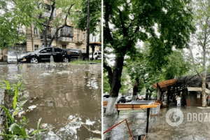 Одеса пішла під воду після сильної зливи (Фото)