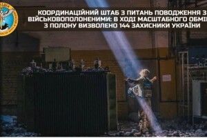 Україна повернула 144 важко поранених полонених, з них 95 захисників «Азовсталі»