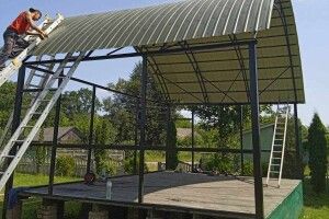 На Волині відремонтували дах вуличної сцени