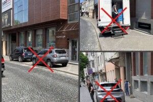 У Луцьку масово паркуються на тротуарах: муніципали посили контроль 
