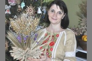  Волинянка виготовляє дідухи з жита, пшениці, вівса, ячменю, льону та кермекових