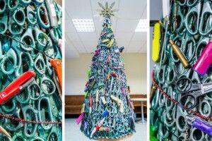 Ялинка з ножів, ножиць і запальничок та інші чудернацькі новорічні красуні світу 