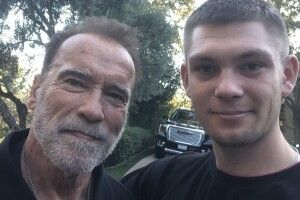 Внук ексголови Волинської обласної ради зустрівся з Арнольдом Шварценеггером (Фото)