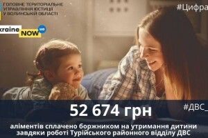 У Турійську «вибили» аліменти за 10 років – понад 52 тисячі гривень
