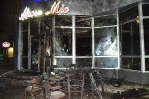 У Рівному горіло триповерхове кафе