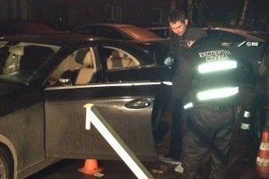 У центрі Києва розстріляли автомобіль з дітьми