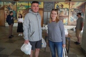 У місті на Волині переселенці отримали гуманітарну допомогу