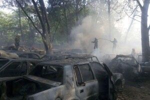 У Києві на штрафмайданчику згоріли 54 автівки