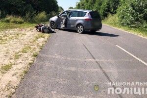 На Волині в аварії загинув мотоцикліст (Фото) 