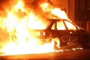 Вночі у місті на Волині згоріла машина