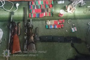 Арсенал зброї та боєприпасів вилучили на Камінь-Каширщині (фото)