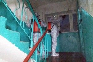 У Луцьку кожен ЖЕК отримав 500 літрів дезінфекційного розчину
