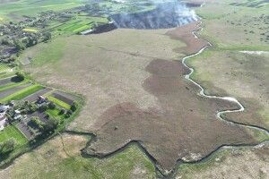 На Волині горіло два гектари сухостою. Рятувальники вже вкотре нагадують про заборону спалювання сухої трави (Фото)
