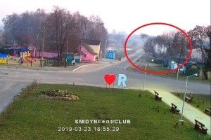 У центрі Смідина палять сміття